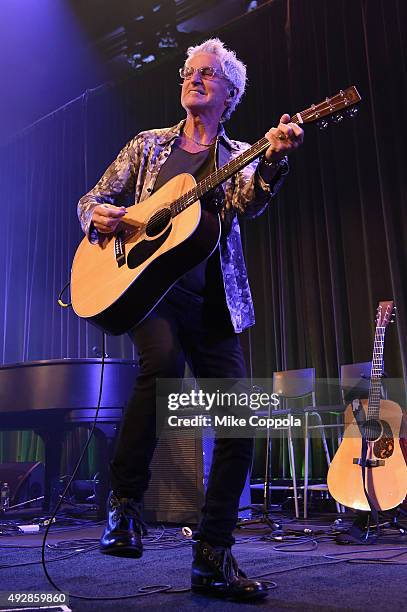 Kevin Cronin of REO Speedwagon performs onstage at the T.J. Martell 40th Anniversary NY Gala at Cipriani Wall Street on October 15, 2015 in New York...