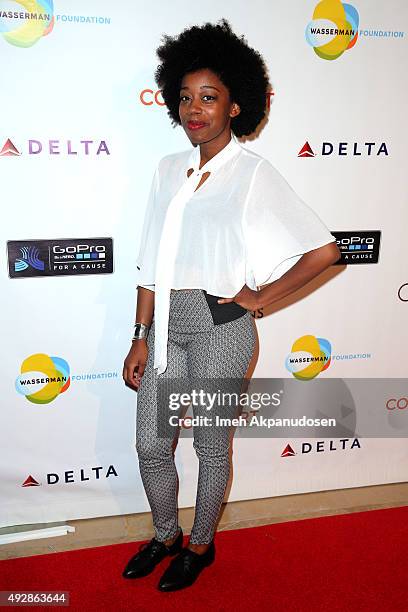 Actress Diona Reasonover attends the CoachArt 'Gala of Champions' at The Beverly Hilton Hotel on October 15, 2015 in Beverly Hills, California.