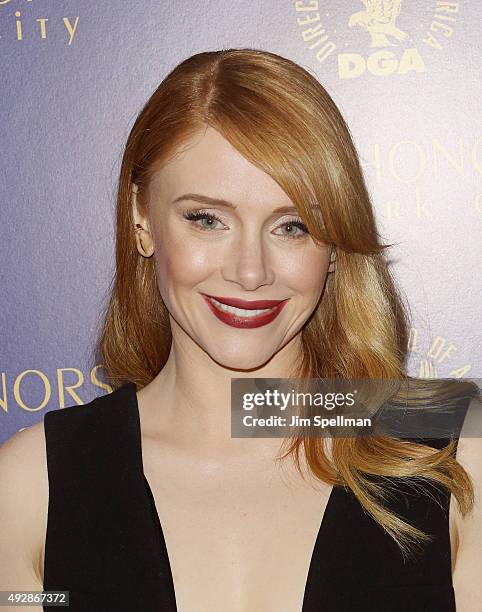 Actress Actress Bryce Dallas Howard attends the DGA Honors Gala 2015 at the DGA Theater on October 15, 2015 in New York City.