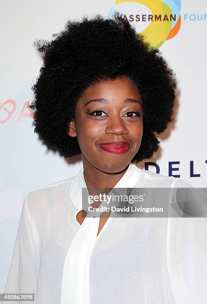 Actress Diona Reasonover attends the CoachArt 2015 Gala of Champions at The Beverly Hilton Hotel on October 15, 2015 in Beverly Hills, California.