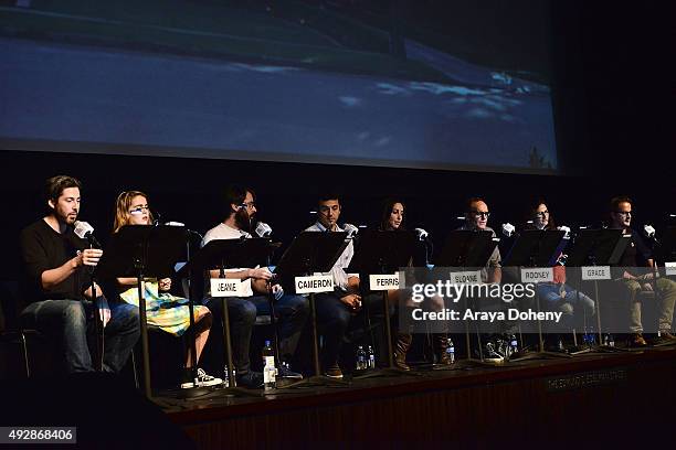 Jason Reitman, Mae Whitman, Martin Starr, Fred Savage, Catherine Reitman, Clark Gregg, Michaela Watkins and Richard Speight, Jr. Perform at the Film...