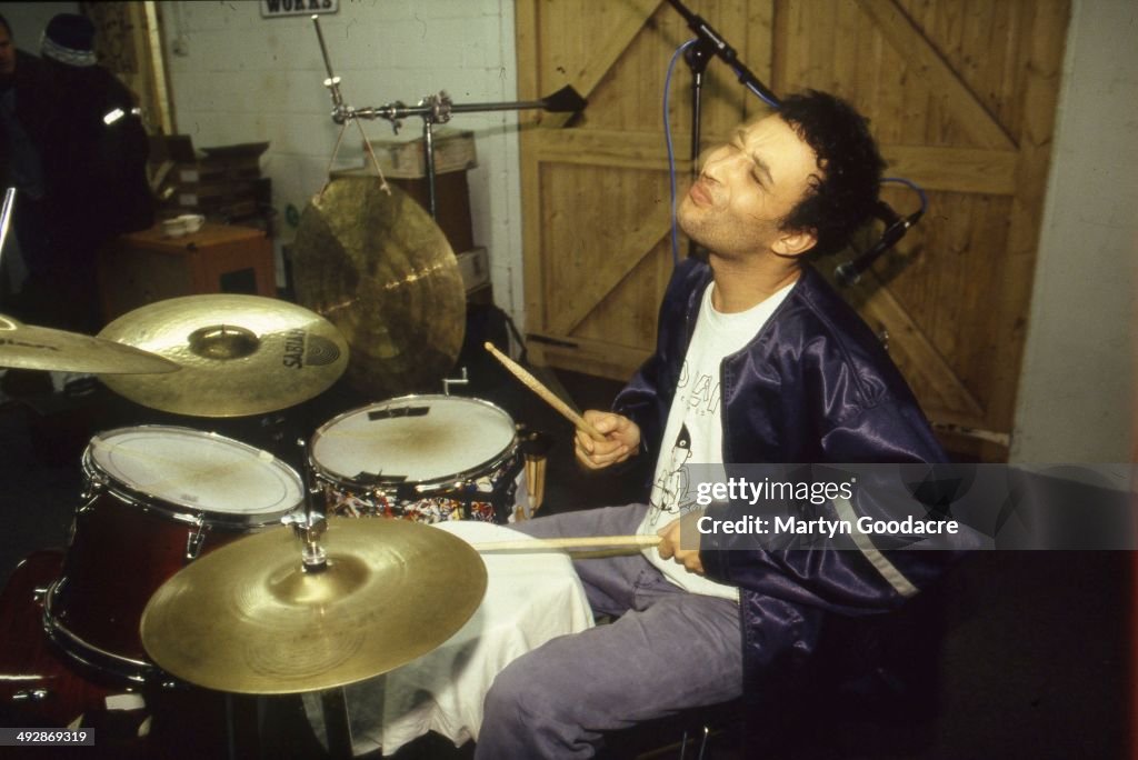 Rene Stone Roses Reni of the Stone Roses during a rehearsal in Manchester, United ...
