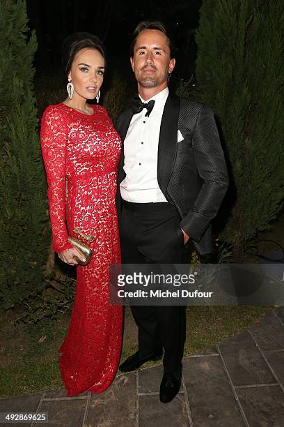 Tamara Ecclestone and Jay Rutland attend the Puerto Azul Experience: Inside Party at the 67th Annual Cannes Film Festival on May 21, 2014 in Cannes,...