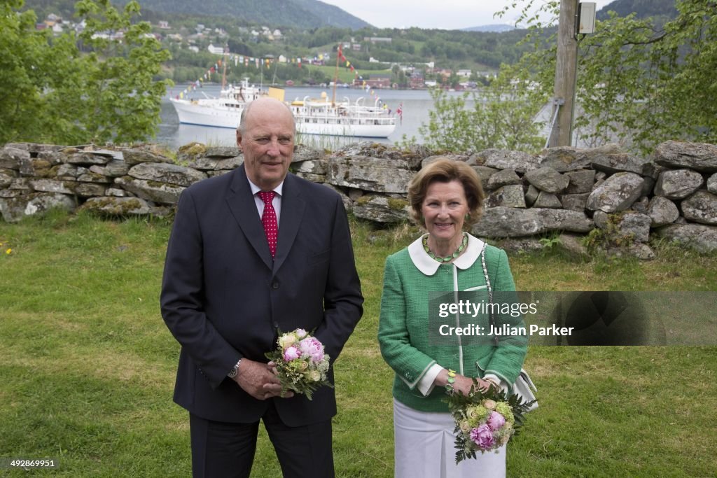 King Harald And Queen Sonja Of Norway Visit More And Romsdal County In Norway - Day 1