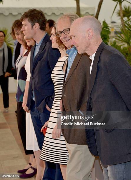 Director Ken Loach attends the "Jimmy's Hall" photocall during the 67th Annual Cannes Film Festival on May 22, 2014 in Cannes, France.