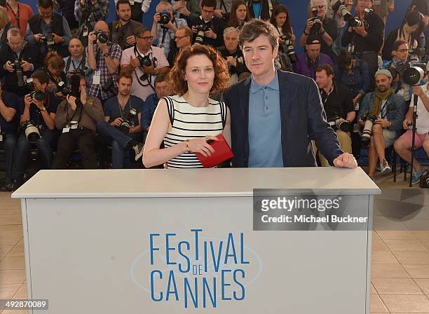 Actors Simone Kirby and Barry Ward attend the "Jimmy's Hall" photocall during the 67th Annual Cannes Film Festival on May 22, 2014 in Cannes, France.