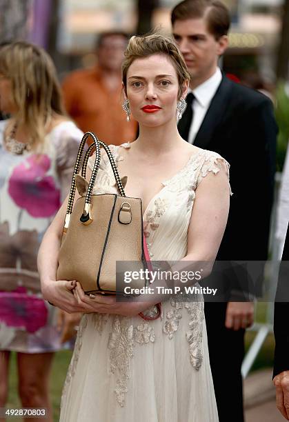 Actress Camilla Rutherford on set of "Palm Dog" during the 67th Annual Cannes Film Festival on May 22, 2014 in Cannes, France.