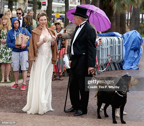 Actress Camilla Rutherford on set of "Palm Dog" during the 67th Annual Cannes Film Festival on May 22, 2014 in Cannes, France.