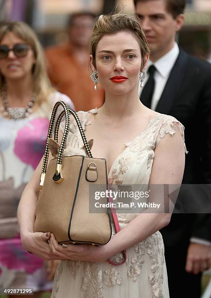 Actress Camilla Rutherford on set of "Palm Dog" during the 67th Annual Cannes Film Festival on May 22, 2014 in Cannes, France.