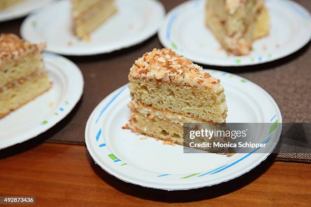 Detail of The Best Coconut Cake by Harold Moore of Harold's Meat+Three and Commerce Sweet Shop at Chicken Coupe hosted by Whoopi Goldberg during Food...
