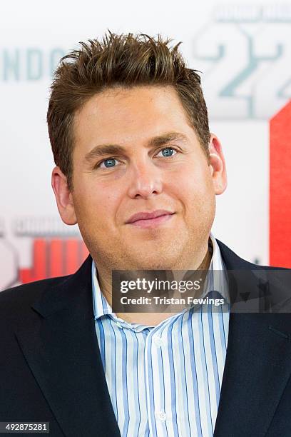 Jonah Hill attends a photocall to promote their new film '22 Jump Street' at Claridges Hotel on May 22, 2014 in London, England.