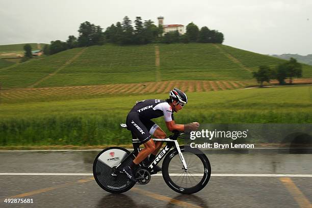 Fumiyuki Beppu of Japan and Trek Factory Racing in action during the twelfth stage of the 2014 Giro d'Italia, a 42km Individual Time Trial stage...