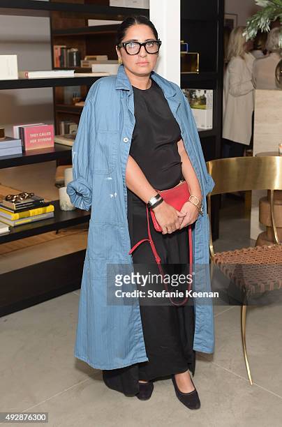 Designer Jasmin Shokrian attends The Apartment by The Line LA opening on October 15, 2015 in Los Angeles, California.