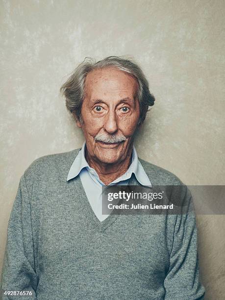 Actor Jean Rochefort is photographed for Self Assignment on October 1, 2015 in Dinard, France.