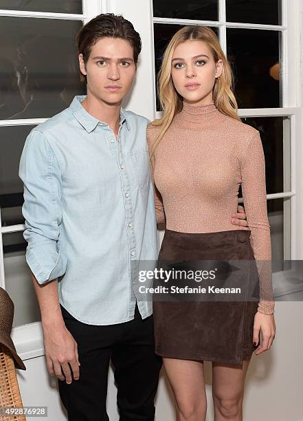 Actors Will Peltz and Nicola Peltz attend The Apartment by The Line LA opening on October 15, 2015 in Los Angeles, California.