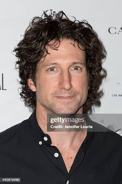 Toby Burke attends the Los Angeles Confidential Magazine's Men's Issue Event at The Los Angeles Athletic Club on October 14, 2015 in Los Angeles,...