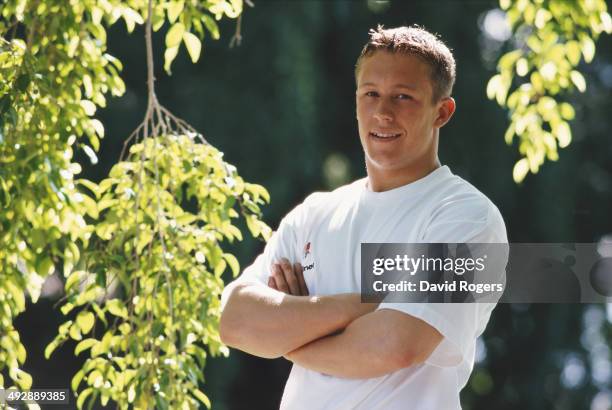 England player Jonny Wilkinson poses for a picture prior to the First Test match against Australia on June 5, 1998 in Brisban, Australia. The...