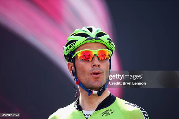 Ivan Basso of Italy and Cannondale looks on ahead of the eleventh stage of the 2014 Giro d'Italia, a 249km medium mountain stage between Collecchio...