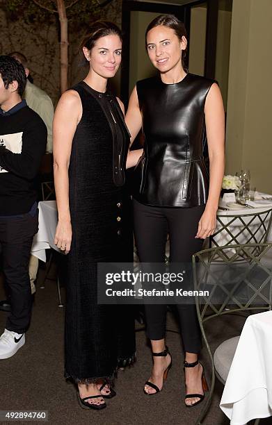 Nicole Snope and Ariel Ashe attend The Apartment by The Line LA opening on October 15, 2015 in Los Angeles, California.
