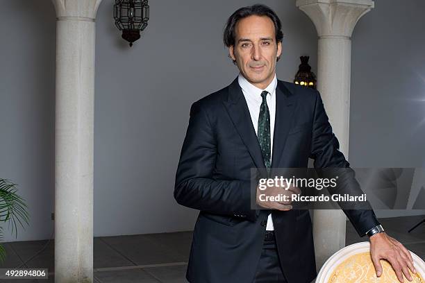 Musician Alexandre Desplat is photographed for Self Assignment in Venice, Italy.