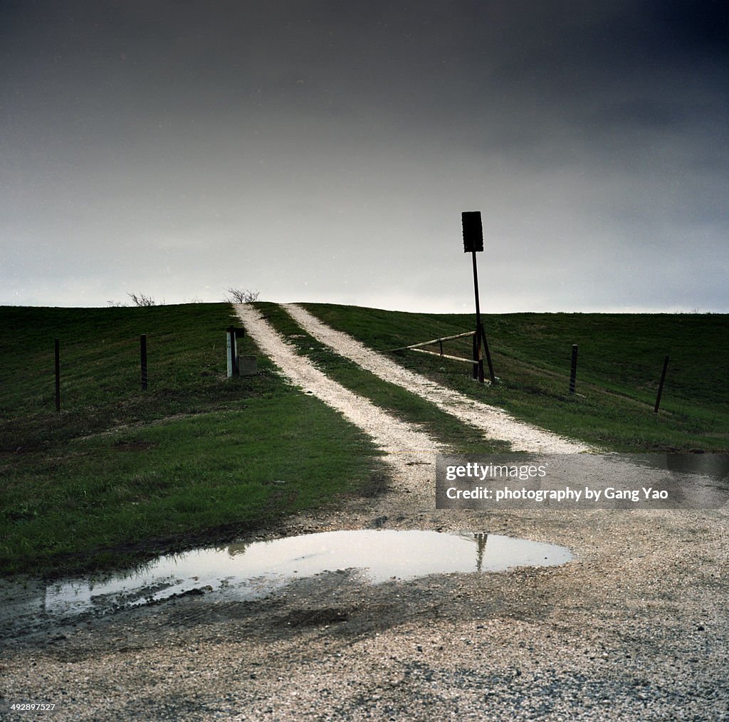 Lonely road in Mississippi