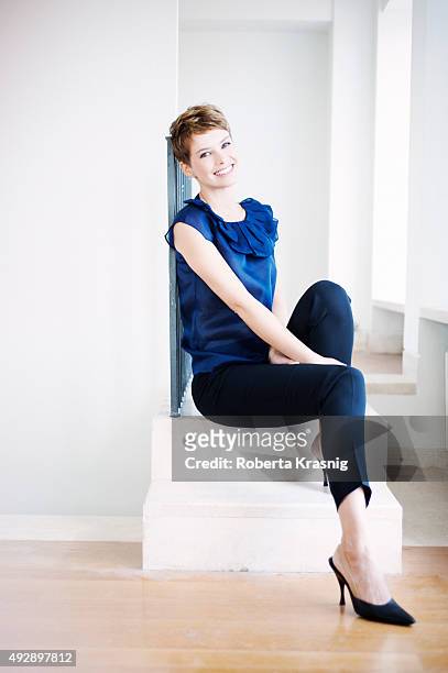 Actress Andrea Osvart is photographed for Self Assignment on November 07, 2013 in Rome, Italy. .