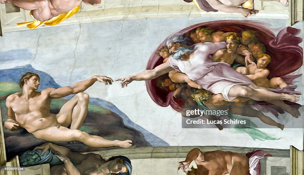 The Creation of Adam by Michelangelo...