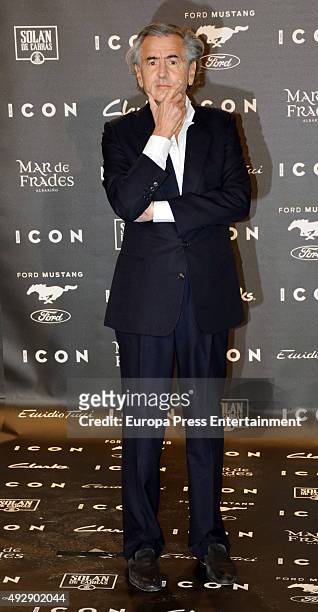 Bernard-Henri Levy attends fashion 'ICON Awards, Men of the Year' on October 15, 2015 in Madrid, Spain.