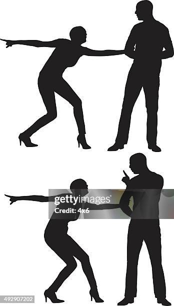 man ignoring woman - couple ignoring stock illustrations