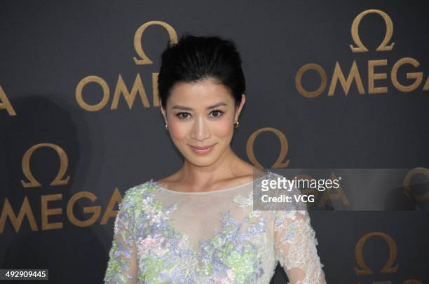 Actress Charmaine Sheh arrives for the red carpet of Omega Le Jardin Secret dinner party on May 16, 2014 in Shanghai, China.