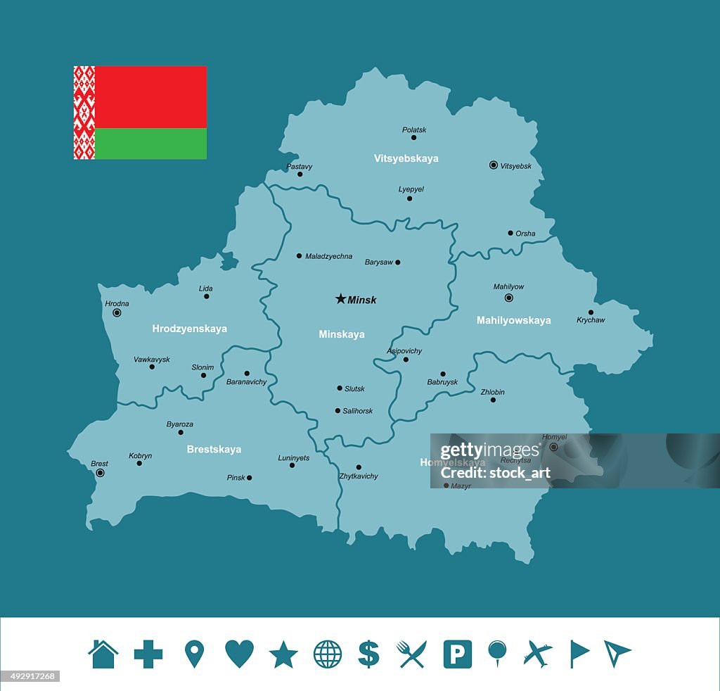 Bielorrússia infográfico mapa