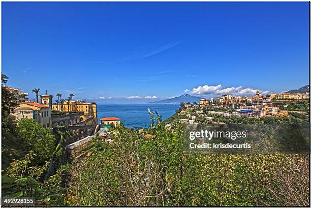 sea land & sky - vico equense stock pictures, royalty-free photos & images