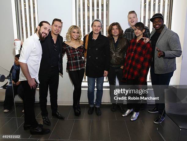 Avi Kaplan, Kristin Maldonado, Mitch Grassi, Scott Hoying and Kevin Olusola of Pentatonix and Isaac Hanson, Taylor Hason and Zac Hanson of Hanson...