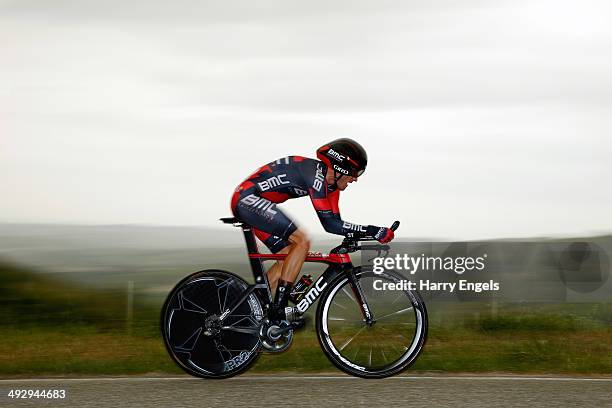 Danilo Wyss of Switzerland and BMC Racing Team in action during the twelfth stage of the 2014 Giro d'Italia, a 42km Individual Time Trial stage...