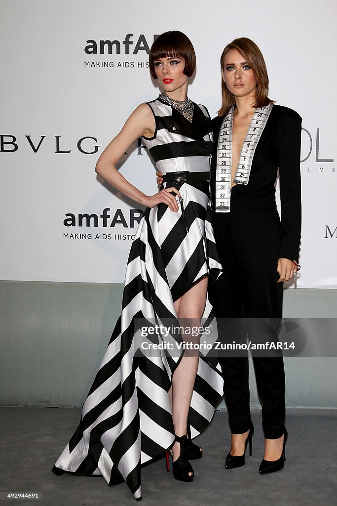 Coco Rocha and Olga Sorokina attend amfAR's 21st Cinema Against AIDS