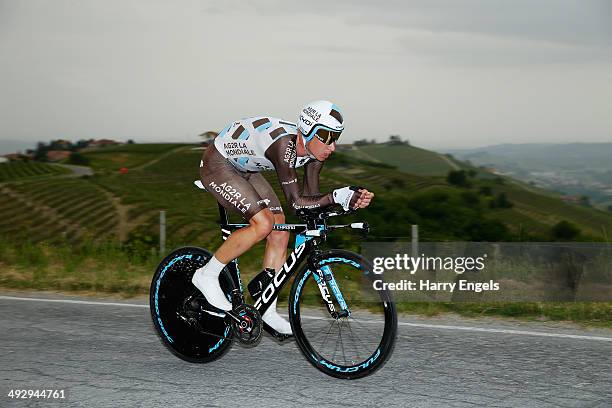 Patrick Gretsch of Germany and team Ag2r La Mondiale in action during the twelfth stage of the 2014 Giro d'Italia, a 42km Individual Time Trial stage...