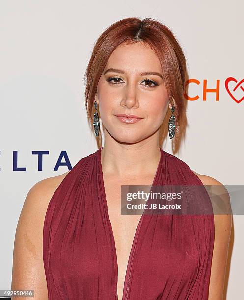 Ashley Tisdale attends the CoachArt 2015 Gala of Champions held at the Beverly Hilton hotel on October 15, 2015 in Beverly Hills, California.