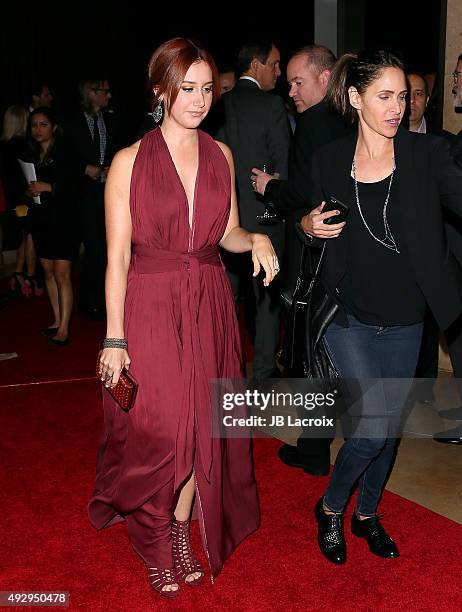 Ashley Tisdale attends the CoachArt 2015 Gala of Champions held at the Beverly Hilton hotel on October 15, 2015 in Beverly Hills, California.