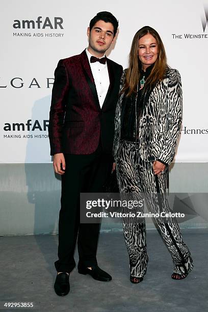 Robin Cavalli and Eva Cavalli attend amfAR's 21st Cinema Against AIDS Gala Presented By WORLDVIEW, BOLD FILMS, And BVLGARI at Hotel du Cap-Eden-Roc...