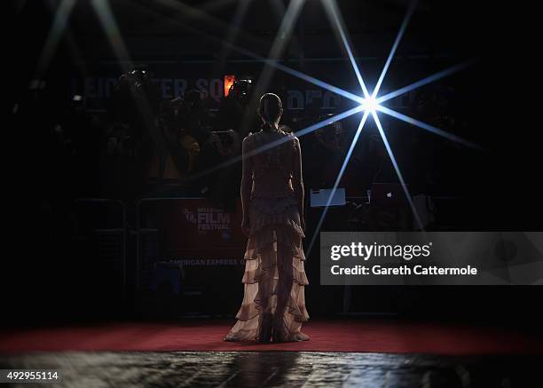 Rooney Mara attends the 'Carol' American Express Gala during the BFI London Film Festival, at the Odeon Leicester Square on October 14, 2015 in...