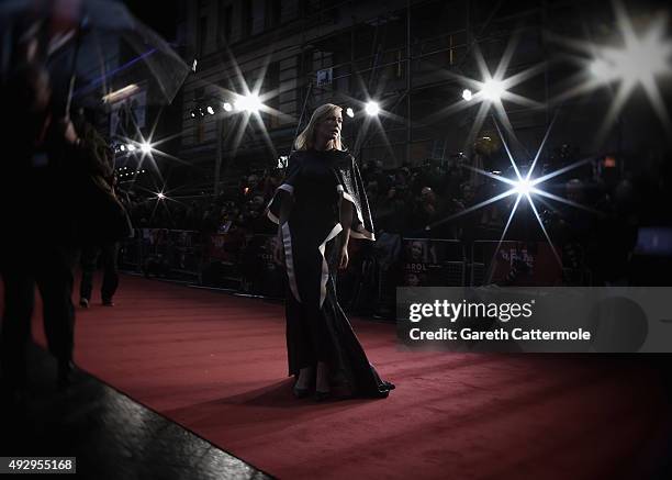 Cate Blanchett attends the 'Carol' American Express Gala during the BFI London Film Festival, at the Odeon Leicester Square on October 14, 2015 in...