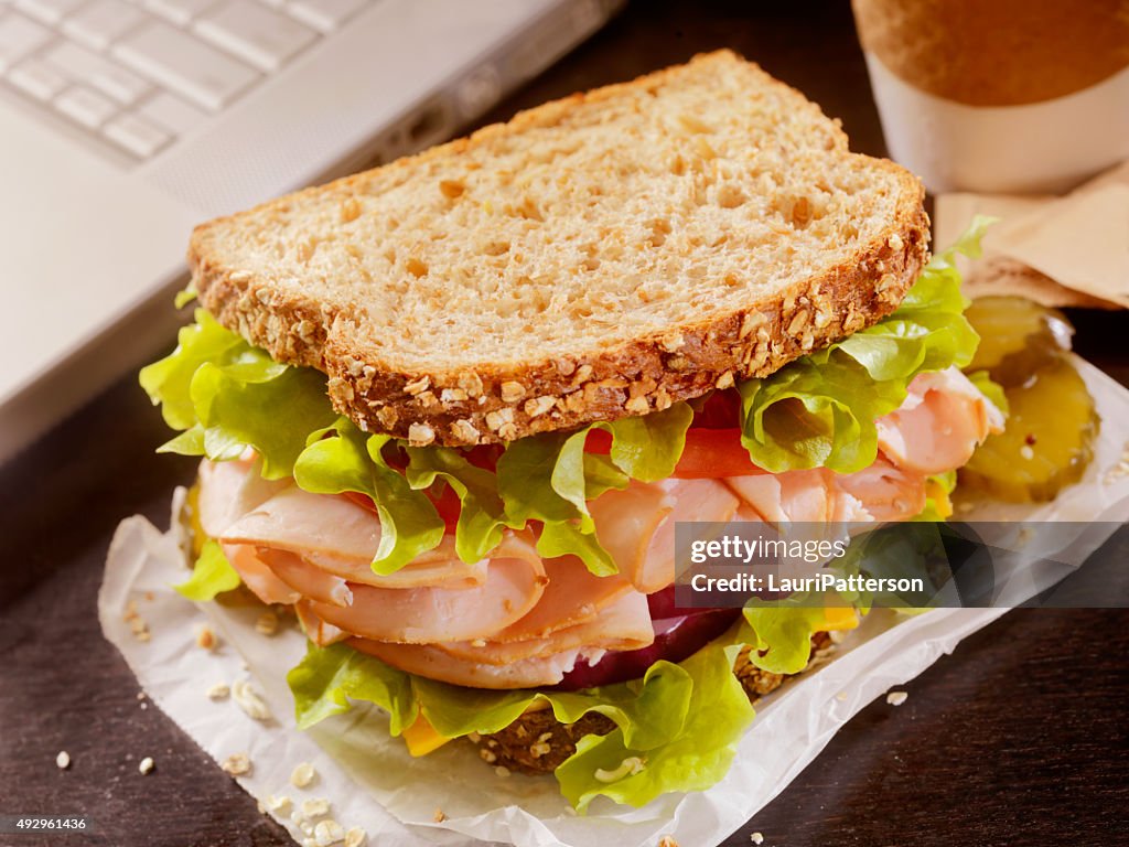 Turkey Sandwich at your Desk