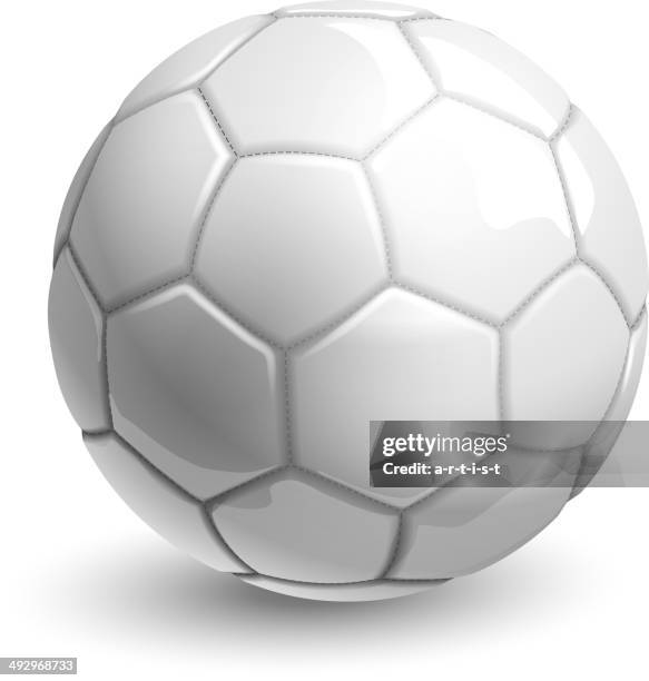 white soccer ball - pursuit concept stock illustrations