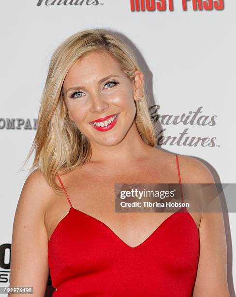 June Diane Raphael attends the premiere of 'All Things Must Pass' at Harmony Gold Theatre on October 15, 2015 in Los Angeles, California.