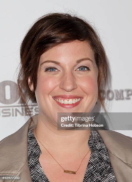 Allison Tolman attends the premiere of 'All Things Must Pass' at Harmony Gold Theatre on October 15, 2015 in Los Angeles, California.