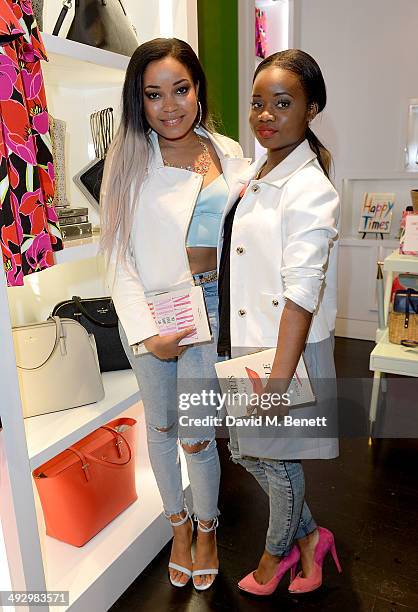 Dionne Bromfield and A*M*E attend a Tropical Fete with floral workshop by celebrity stylist Martha Ward and Wild at Heart at the Kate Spade New York...