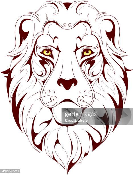 Lion Head Tattoo High-Res Vector Graphic - Getty Images