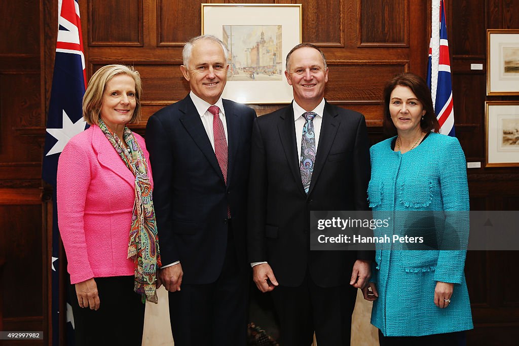 Australian Prime Minister Malcolm Turnbull Visits New Zealand