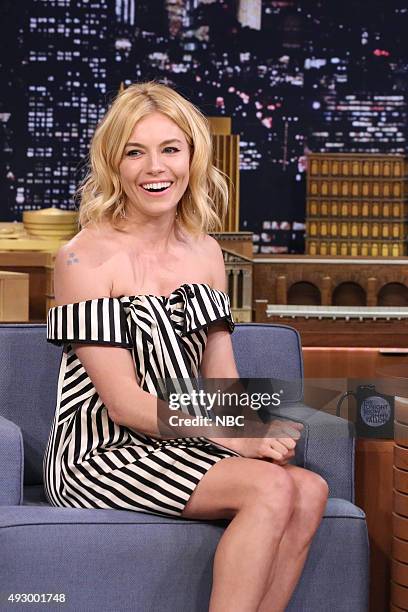 Episode 0352 -- Pictured: Actress Sienna Miller on October 16, 2015 --