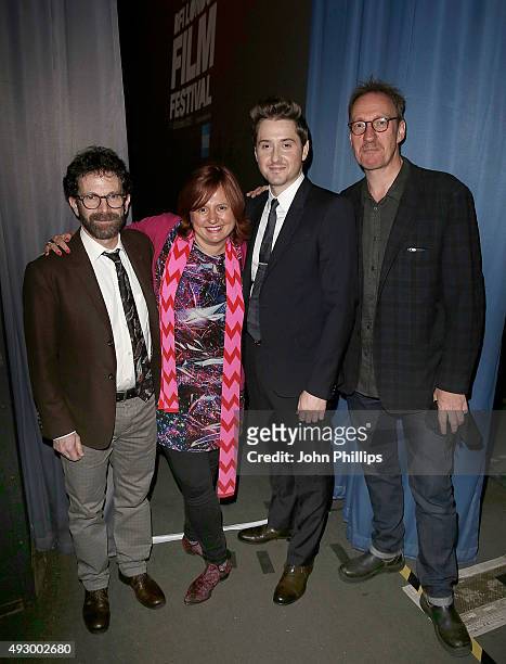 Charlie Kaufman, Clare Stewart, Duke Johnson and David Thewlis attend the screening of Anomalisa during the BFI London Film Festival at Odeon...